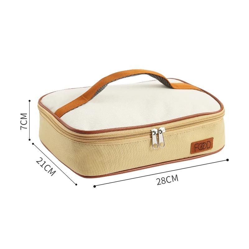 New Round Thermal Lunch Box Bag Waterproof Insulated Food Tote Kids Keep Fresh Cooler Shoulder Bags Portable Bento Storage Pouch
