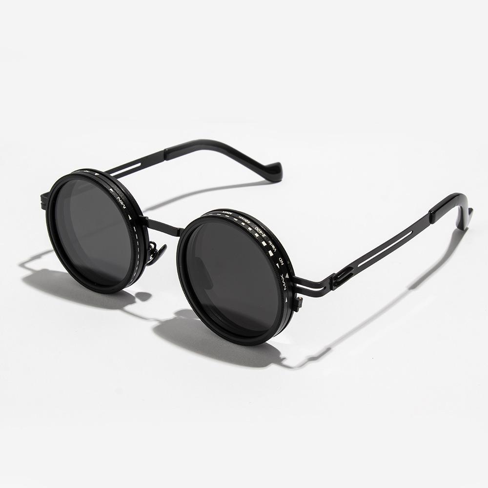 9 Level Dimming Fishing Sunglasses Round Anti-UV Glasses Clarity Polarized Sunglasses  Driving
