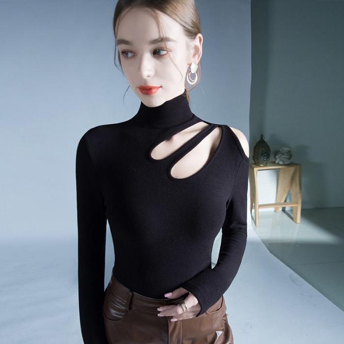 

Cozy & Relaxed Youthful Autumn/Winter T-Shirt: Stylish, Unique Niche Design Base Layer Large чёрный