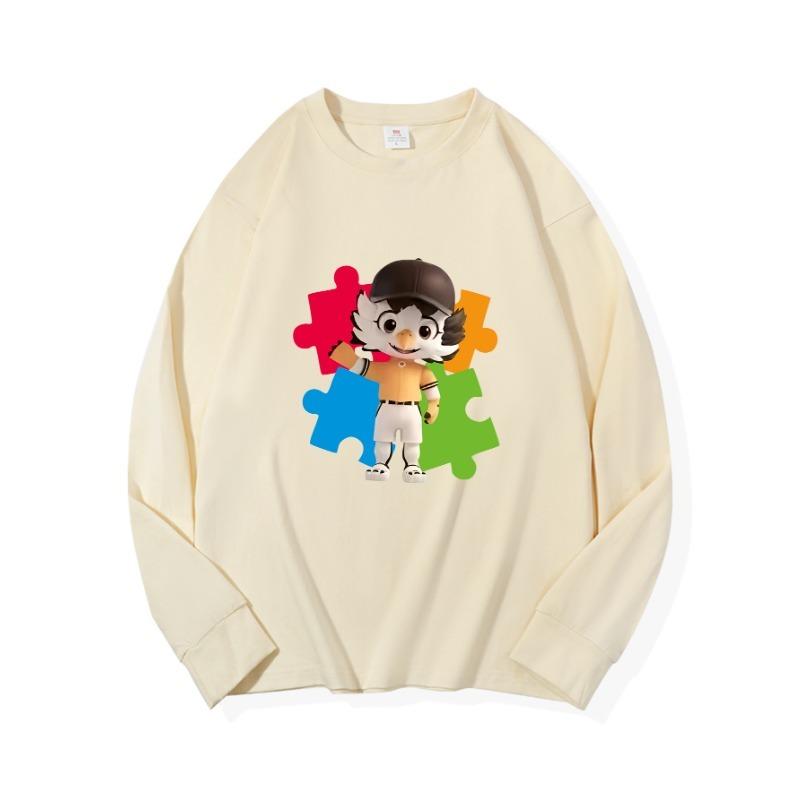 

Нехороший парень Осенняя одежда Длинные рукава Чистый хлопок Новый мужской и женский топ, Весенний внутренний слой, Базовая рубашка, Круглая горловина Длинные рукава Футболка XXL бежевый