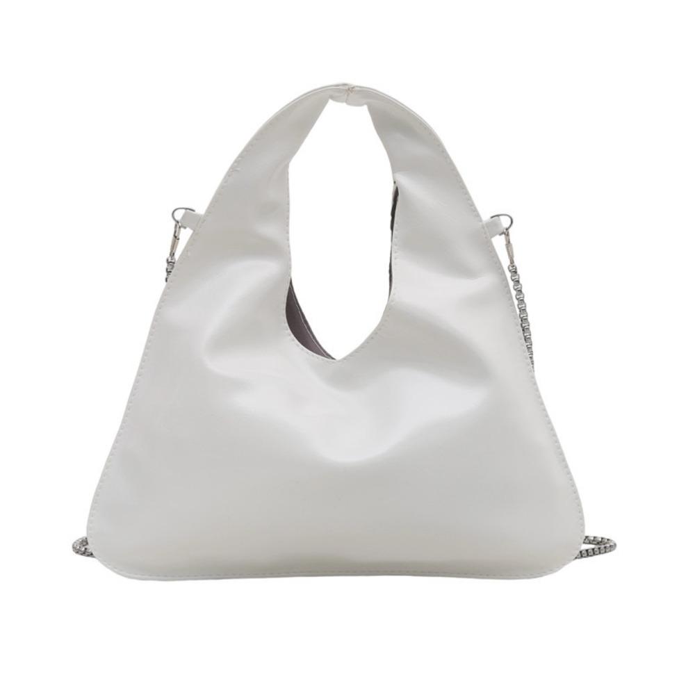Chain PU Leather Shoulder Bag Versatile Women's Handbag Simple Cross Body Bag  Ladies