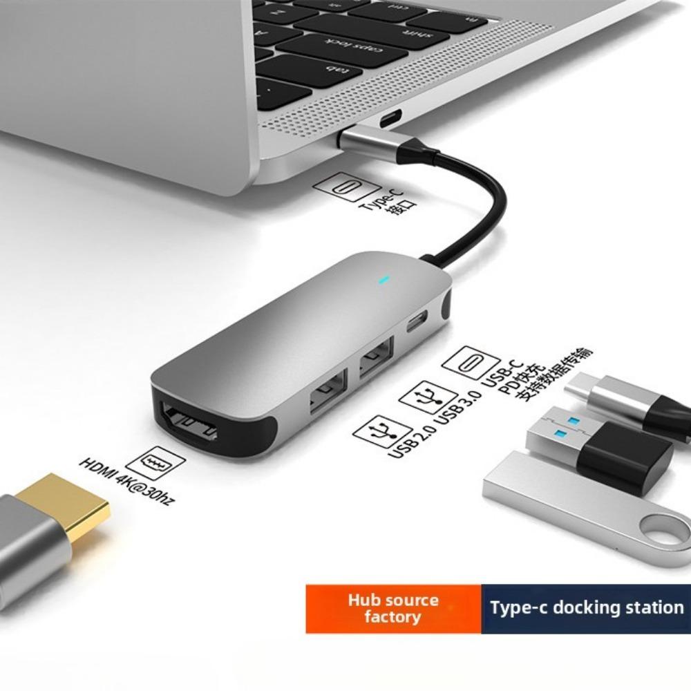 Transparent 10 In 1 Type C Docking Station USB Hub Adapter for Laptop PC MacBook