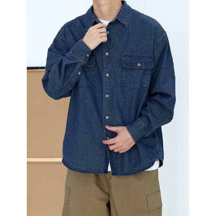 Wiosna i Jesień 2024 Przystojny Płaszcz PU Męski Ins Marka High Street Fashion Styl Hongkoński Japoński Styl Harajuku Styl Koreański Modna Luźna Kurtka