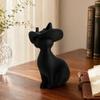 3D Printed Cat Figurine Minimalist Modern Elegant Cat Sculpture Small Collectible Animal Statue