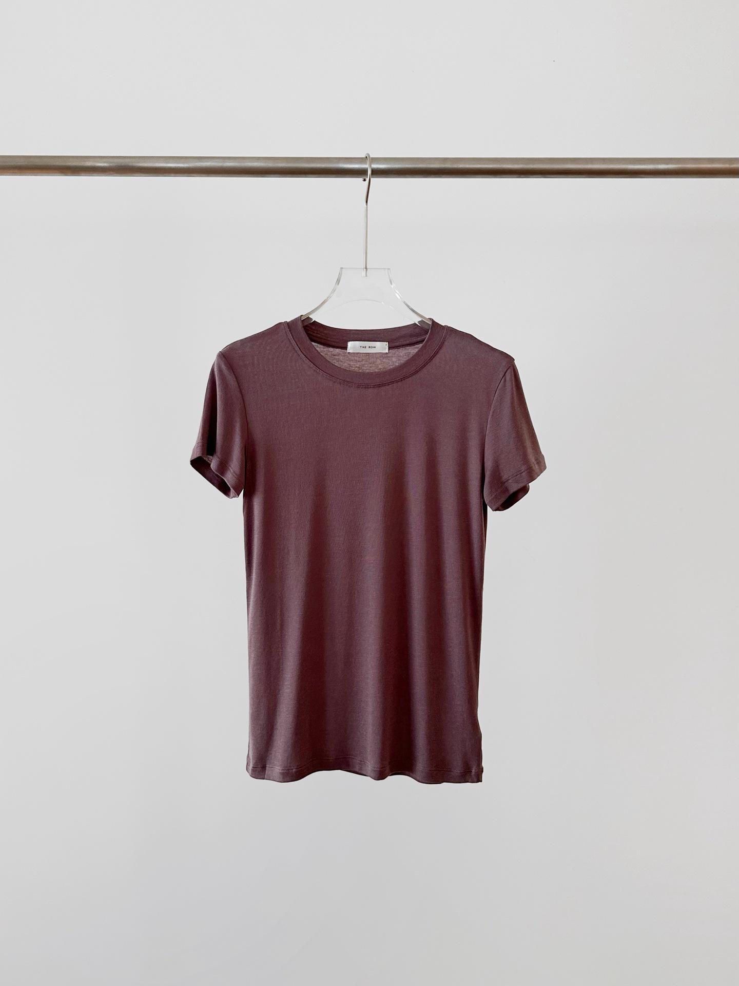 

G Quality R Home женский классический минималистский топ из шерсти лиоцелла и тенселя с короткими рукавами Large