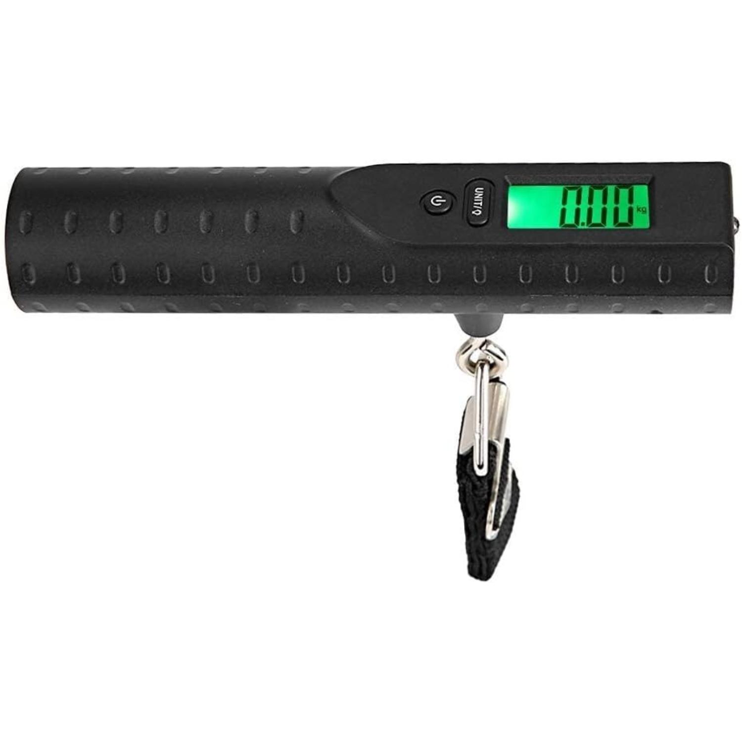 Luggage Scale, Digital Handheld Luggage Scale, Travel Weight Scale for Luggage with Backlit LCD Display, Suitable for Travel/Luggage Scales чёрный