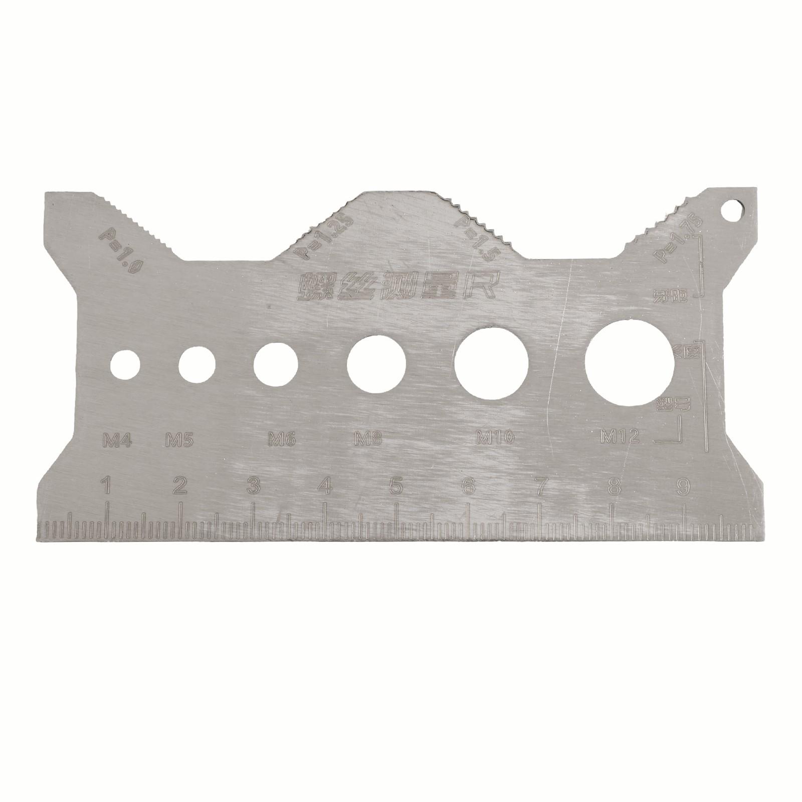 

Резьбомер из нержавеющей стали для точной проверки длины и диаметра