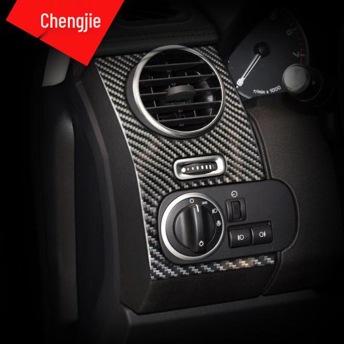 Land Rover Discovery 4 Carbon Fiber Dashboard Trim Air Outlet Panel Sticker