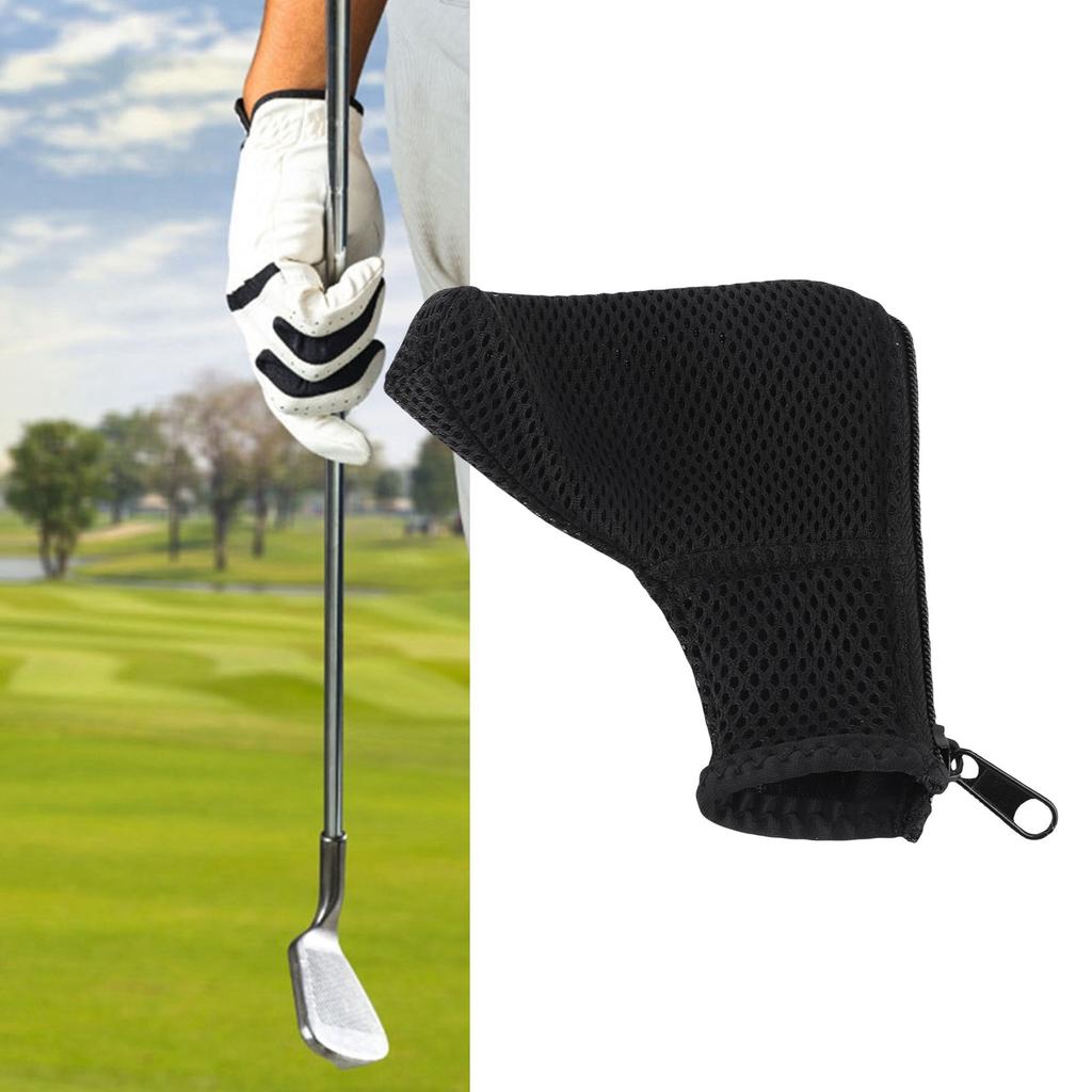 L Shaped Mesh   Head Cover     Putter Headcover  or Bag with   Closure