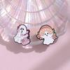 White Ghost Adventurous Chest Pin Distinctive Halloween Pumpkin Series Enamel Badge All For