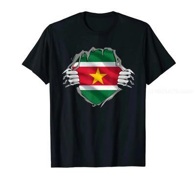100% Baumwolle Super Surinamisches Erbe Stolze Surinamische Wurzeln Flaggen T-Shirt MÄNNER FRAUEN UNISEX T-Shirts Größe S-6XL