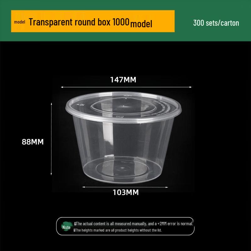 

Hansheng Disposable Transparent Round Food Containers