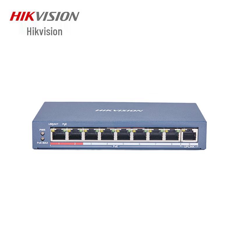

Hikvision DS-3E0109P-E (C) 8-Port Fast Ethernet PoE Switch CN plug (adapter included)