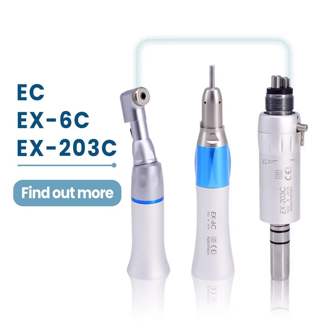 NSK EC EX-6CEX-203C Tand 1:1 Direkte Drev Modvinkel Lavhastigheds Håndstykke Tandpleje Mod Modvinkel Poleringsværktøjer