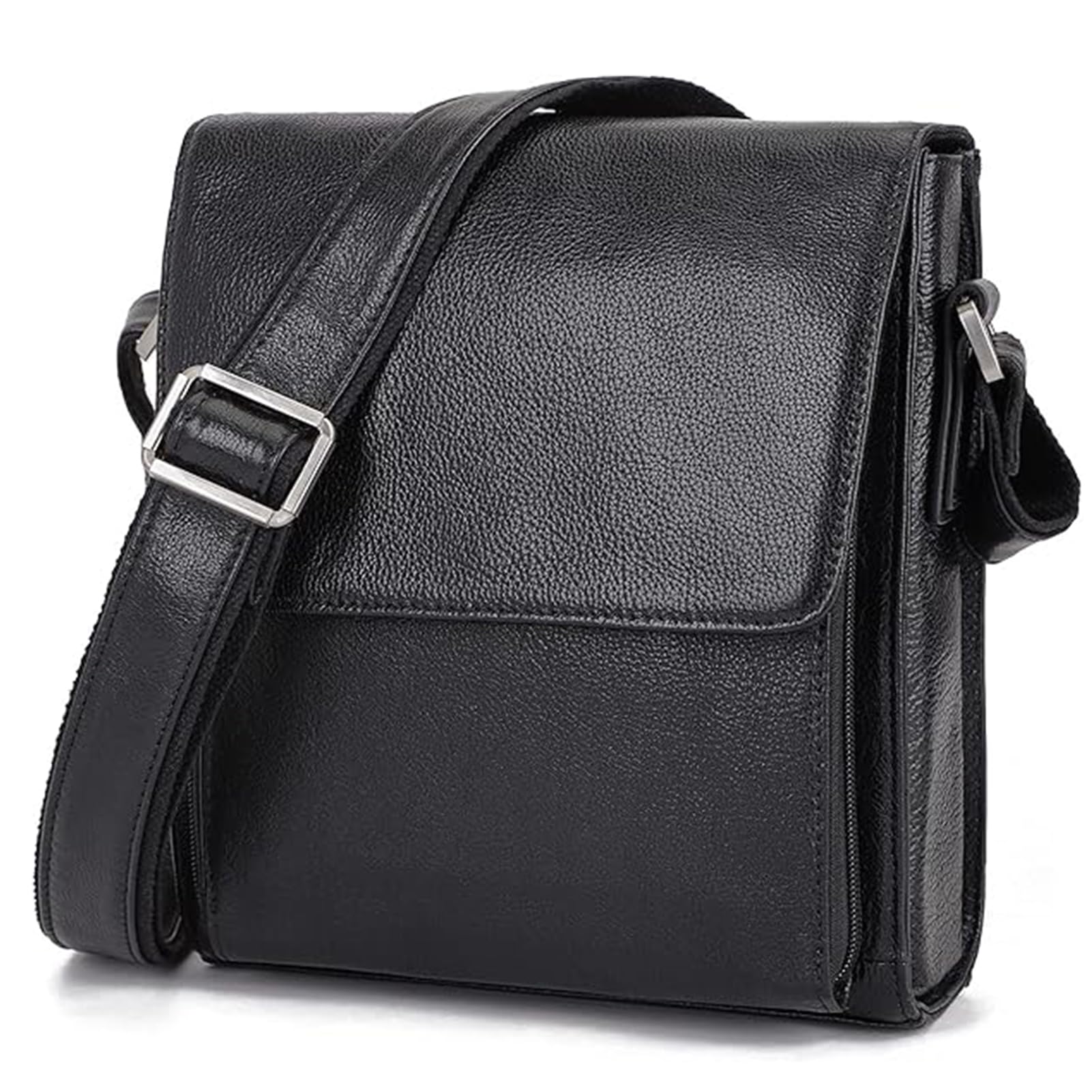 

Сумка через плечо из натуральной кожи Crossbody Shoulder Messenger Shoulder One Black [Achiyu] Мужская, кожаная, сумка, сумка, сумка, мужская сумка, сумка, мужская сумка,