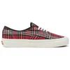 Vans Authentic 44 DX Unisex Low Top Plaid Sneakers Red Brown VN0A5KX4RGR