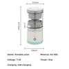 Multifunctional Slow Juicer Portable Household Juice Machine USB Charging Juices Separator Suitable for Orange Fresh Fruits