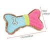 1pc Dog Squeaky Toys Bones Plush Dogs Chew Toy for Small Medium Breed Puppy Aggressive Chewer Pets Puppy Playing Cleaning Teeth