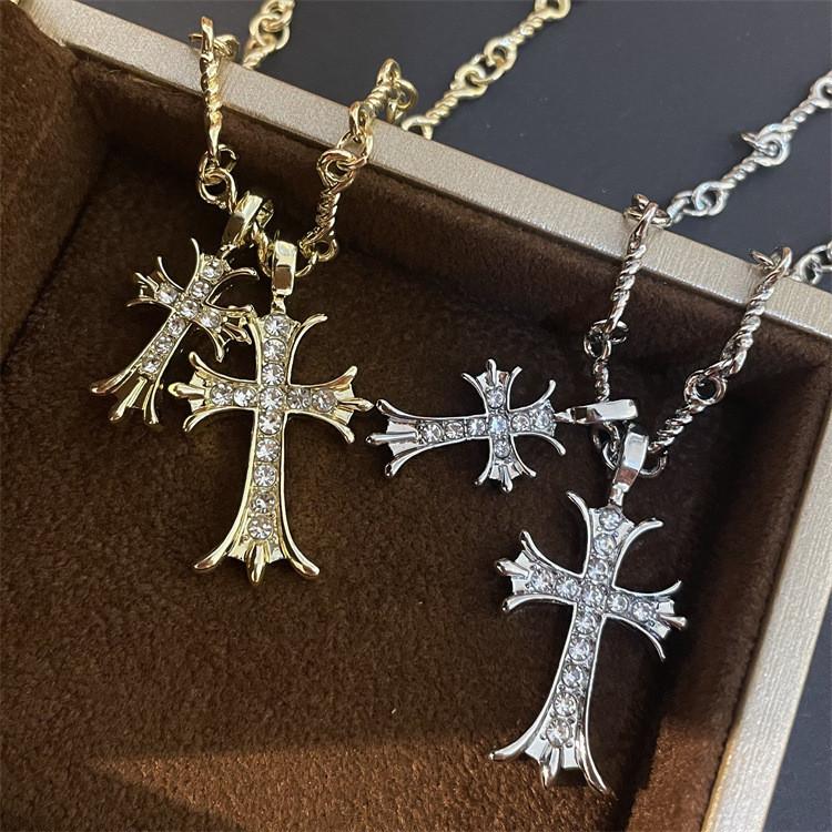 Elegant Long Cross Necklace For Women Made Of High Quality Alloy With Fashionable Designs For Summer 2024