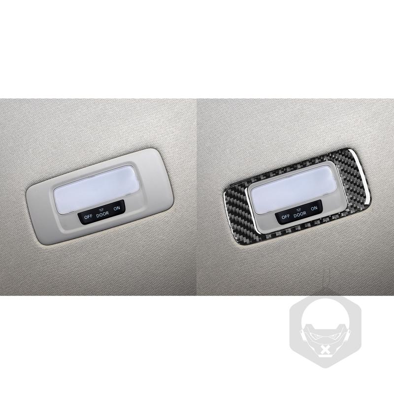 Rear Roof Reading Light Frame Paenl For Honda Civic —2025 Car Accessories Real Carbon Fiber Interior Cover Trim Sticker