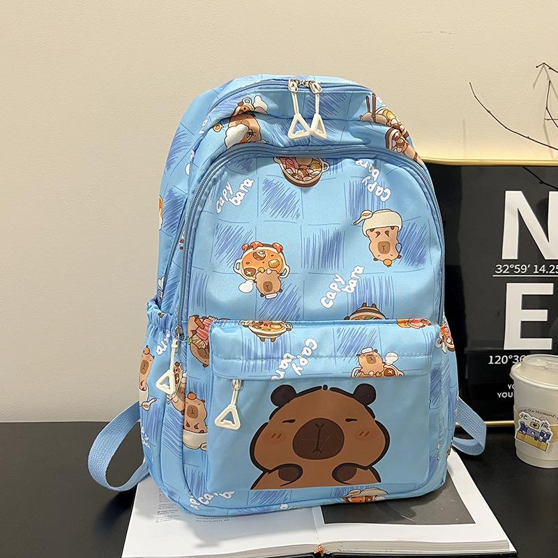 New cartoon animation backpack cute printing large capacity casual simple spine backpack manufacturer