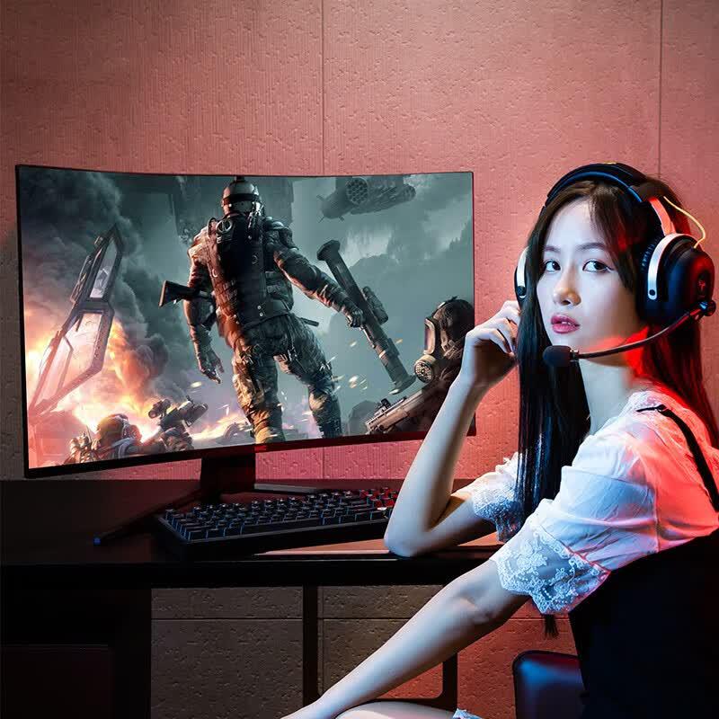 HKC 31.5-inch 2K 170Hz Curved Gaming Monitor CN plug (adapter included)