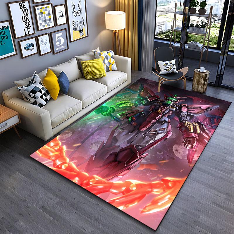 "Robot Warrior In Space Theme" Suitable As a Non-slip Mat for the Living Room or Bedroom Sofa