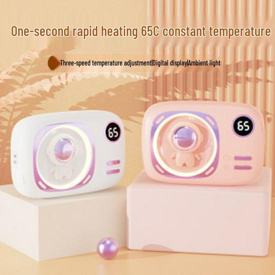 USB Rechargeable Double-Sided Hand Warmer & Power Bank - Explosion-Proof Gift