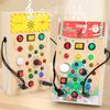 Interactive Wooden LED Busy Board for Kids - Early Learning Educational Toy with Sound and Light