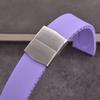 316L Solid Stainless Steel Watch Band 14mm 16mm 18mm Double Push Butterfly Safety Clasp Folding Buckle Hypoallergenic Universa