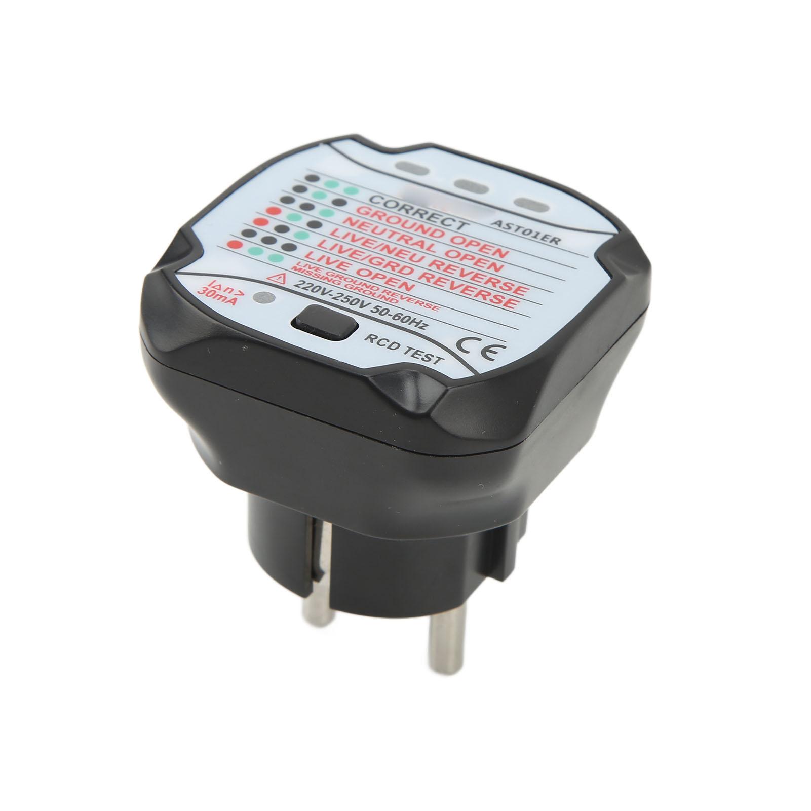 

Plug Socket Tester Accurate Detection Quick Response Socket Detector ‑