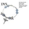 Ice Crack Texture Bracelet 1/2Pcs Women Burst Fairy-Like Feeling Stacked Chinese Aesthetics with Butterfly Pendant Hollow