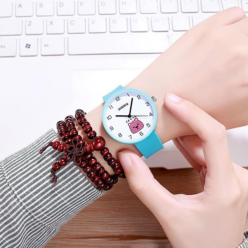 Silicone Jelly Candy Color Sen Series Niche Simple Design High Value Quartz Cute Color Couple Quartz Watch