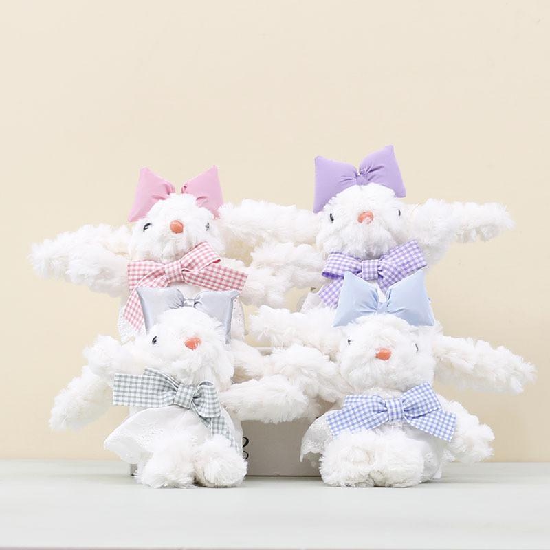 Eared Big Rabbit Stuffed Animal Keychain Plush Toy For Childrens Gift Idea