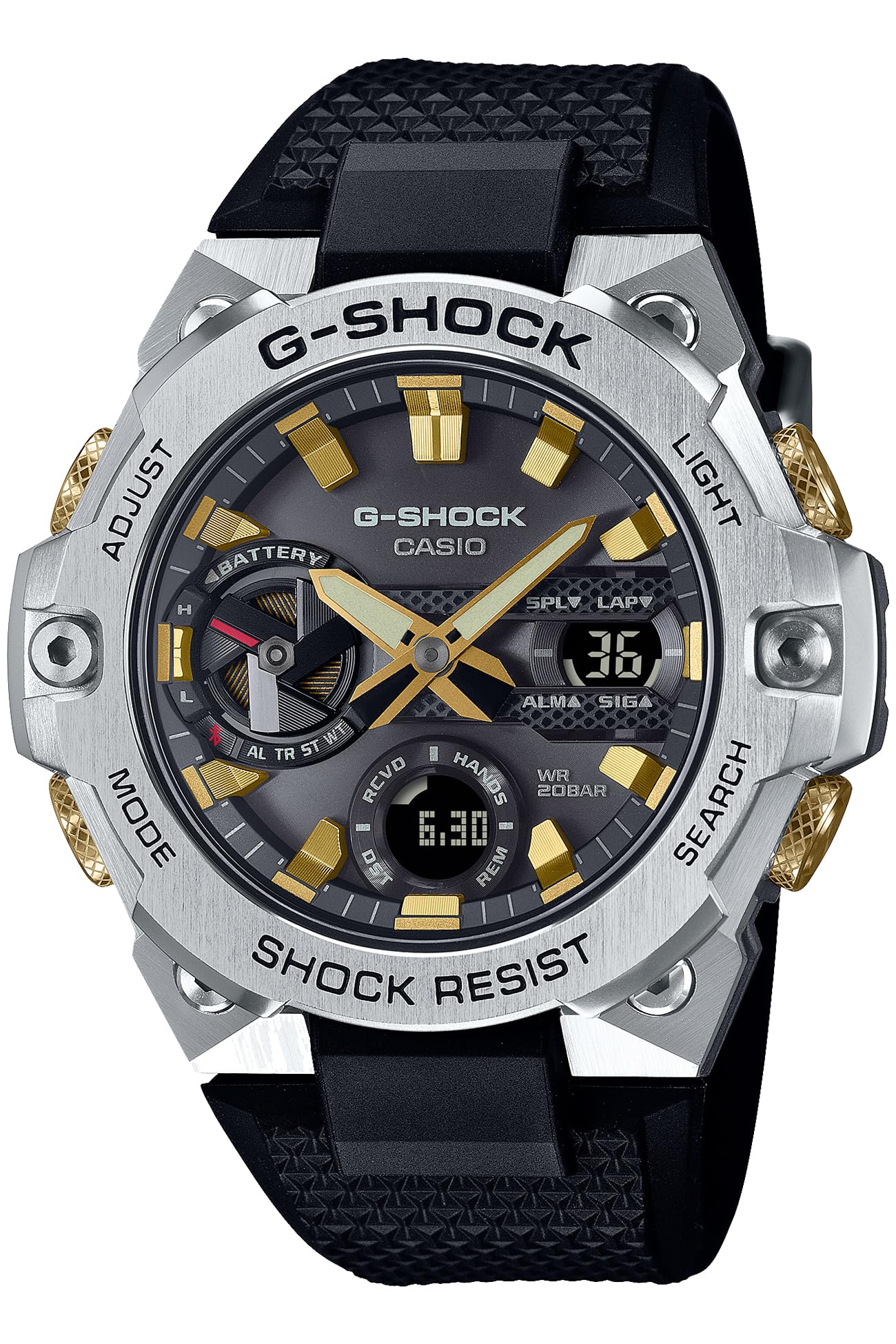 

Годинник Tough Solar з Bluetooth Чорний [Casio] G-Shock []G-STEEL GST-B400CX-1AJR Чол.