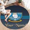 Sheffield Wednesday Football Club Custom Name Round Area Rug,Carpet Rug for Living Room Bedroom Sofa Playroom Decor,Non-slip Floor Mat