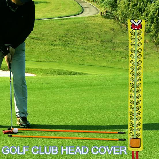 Zarovnání golfové hole Potah hole Odolný proti poškrábání Design vyšívání Odolný vůči opotřebení Golf Putter chránič Potah Příslušenství Příslušenství