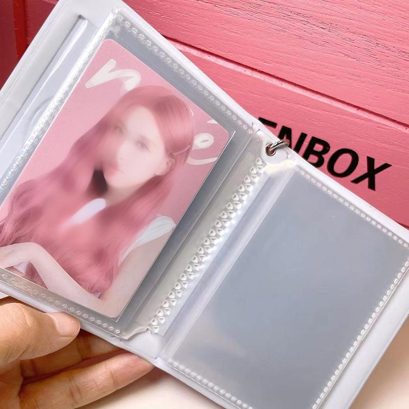 Double-Sided Storage 3 Inch Mini Binder Kpop Album Cute Mikko Name Card Book Photo Album With 20/18 Pockets Small Card Booklet