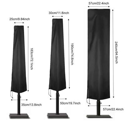 Patio Umbrella Cover 6 Sizes, Waterproof Sunshade Protector for Cantilever and Garden Parasols