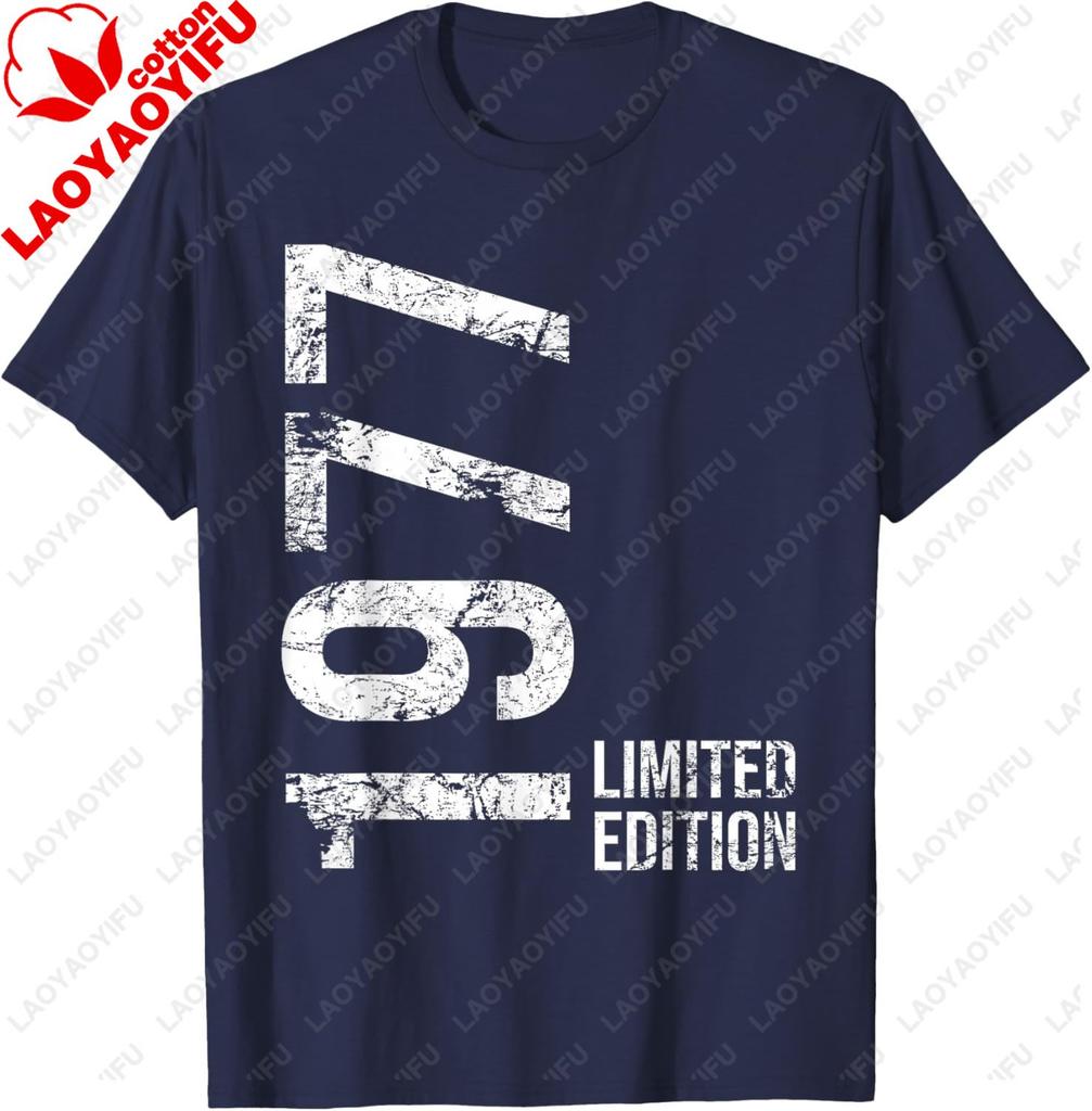 Limited Edition 70s Birthday 1977 Gifts for Unisex Unisex TShirt Casual Fashion Loose Harajuku Clothing Summer Cotton Tees