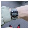Casio YOUTH series - small metal squares, small squares, small silver nuggets, classic retro waterproof, quartz movement, stainless steel A159WAD-1