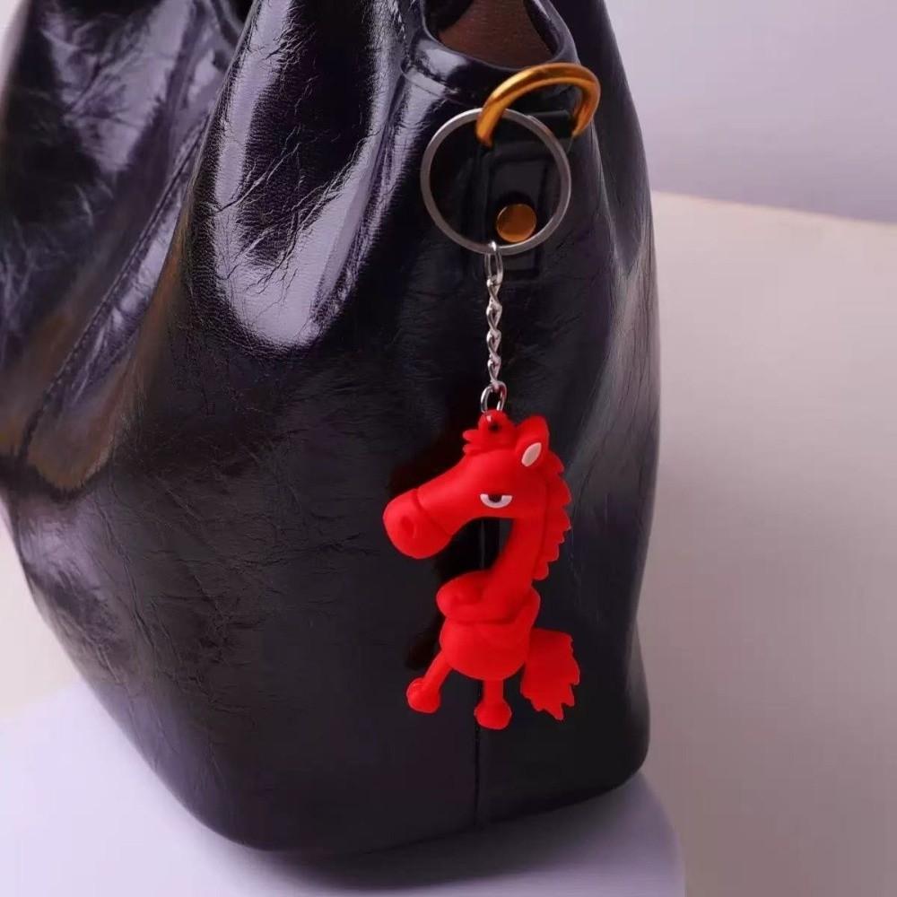 Lucky Mascot New Year Pendant Chinese Style Zodiac Key Ring Mobile Phone Chain New Year Festival