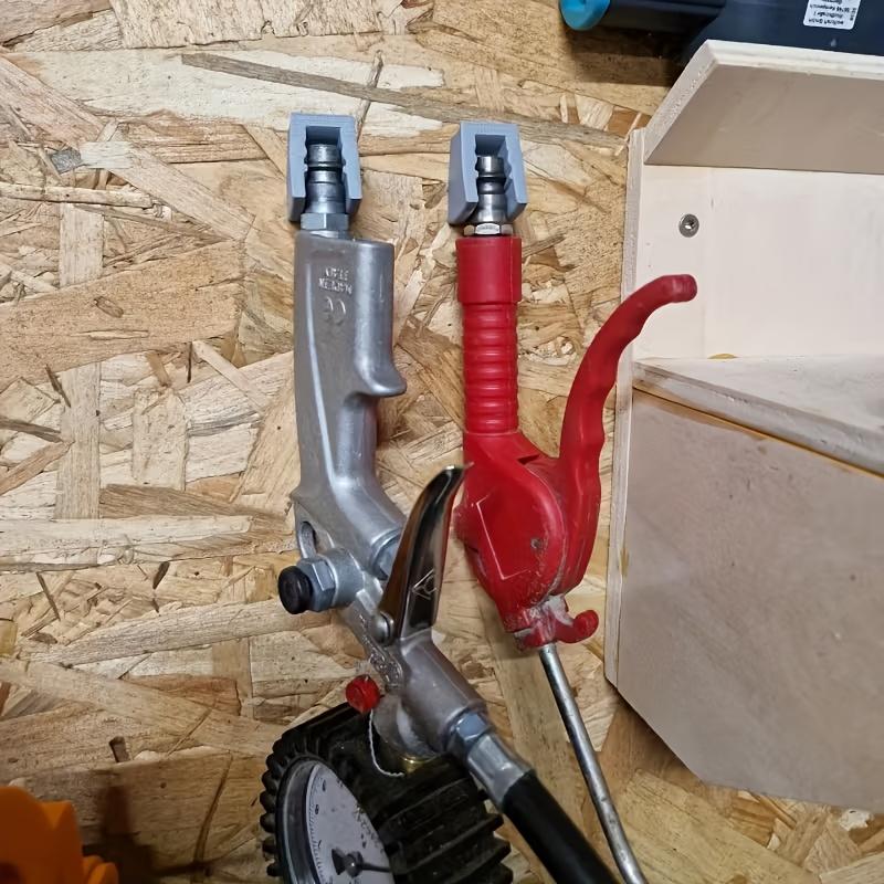 4Pcs Pneumatic Tool Wall Mount Holder 3D Printed Air Tool Hanger Bracket for Garage Workshop Tool Storage Organizer