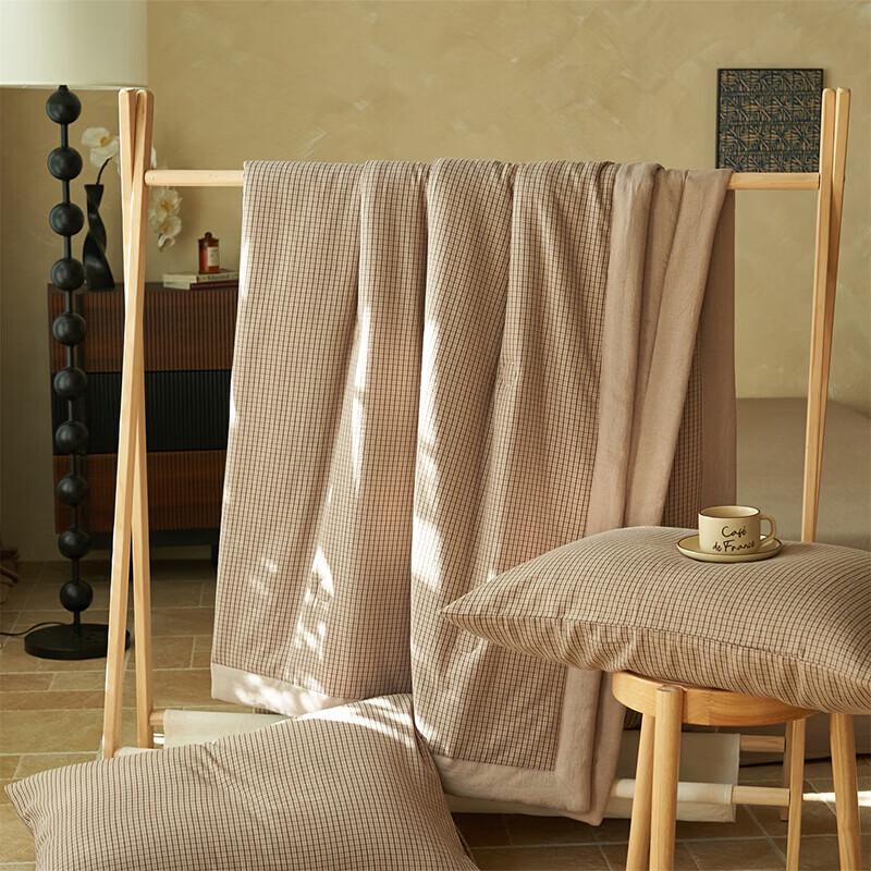 POCHME All Cotton Jacquard 3-Layer Gauze Summer Quilt