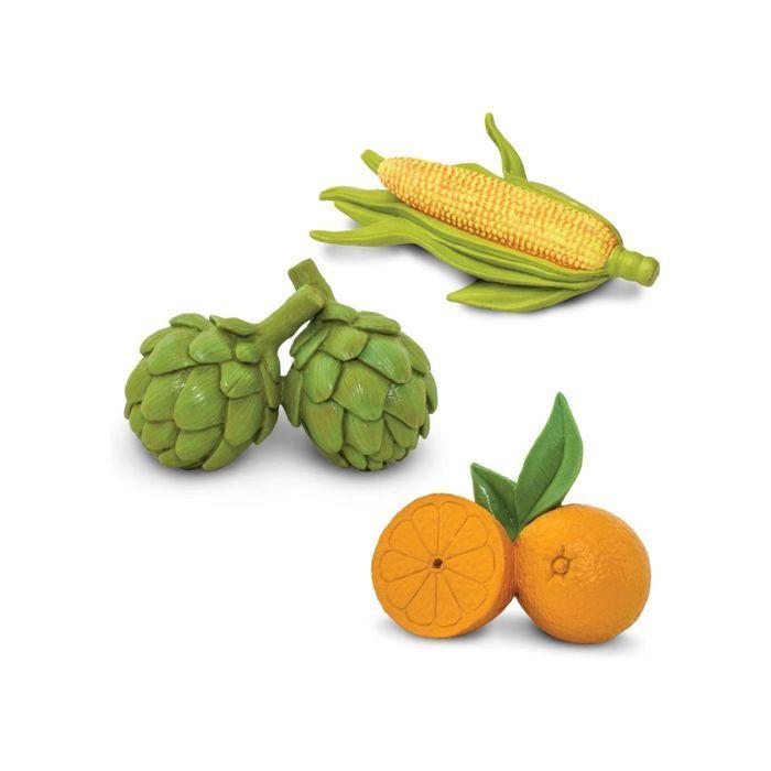 SAFARI Tubo Toys Fruits and Vegetables Realistic Figurines for Children Aged 6 and Over