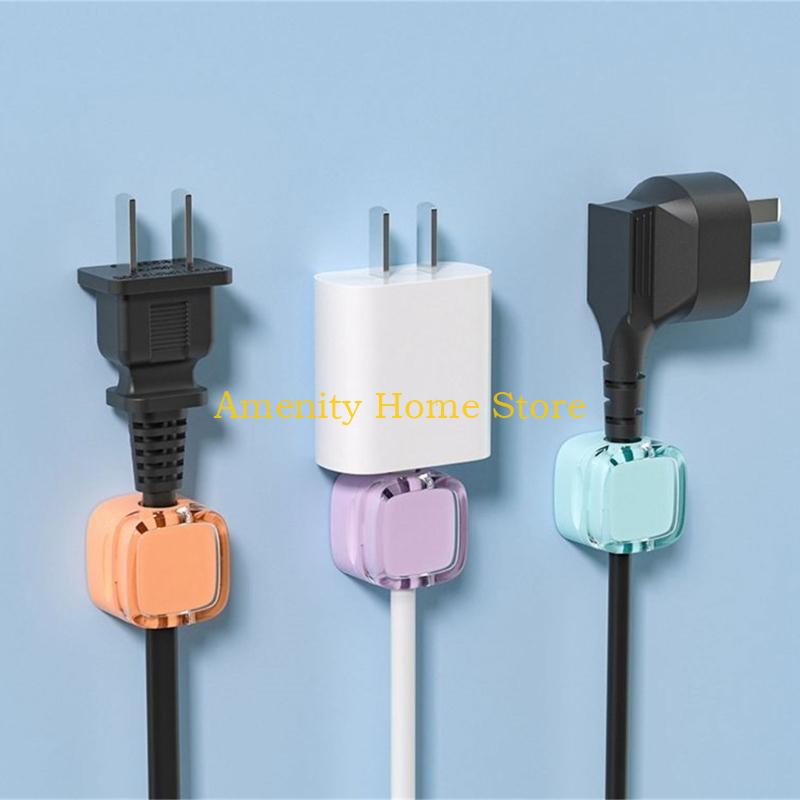 F26C Colorful Cable Practical Cable Management Holder Convenient Cable Organization Clip