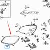 2048260991 2048261091 - Compatible with Mercedes-Benz C-Class W204 Front Headlight Sealing Strips (left & Right).