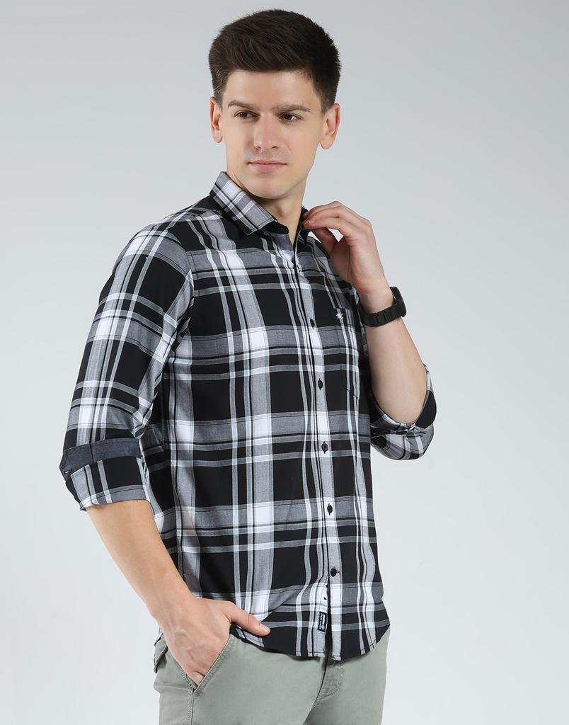 Monte Carlo Men's Regular Fit Checkered Shirt