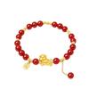 Horse Red Agate Bracelet, Beaded Bracelet