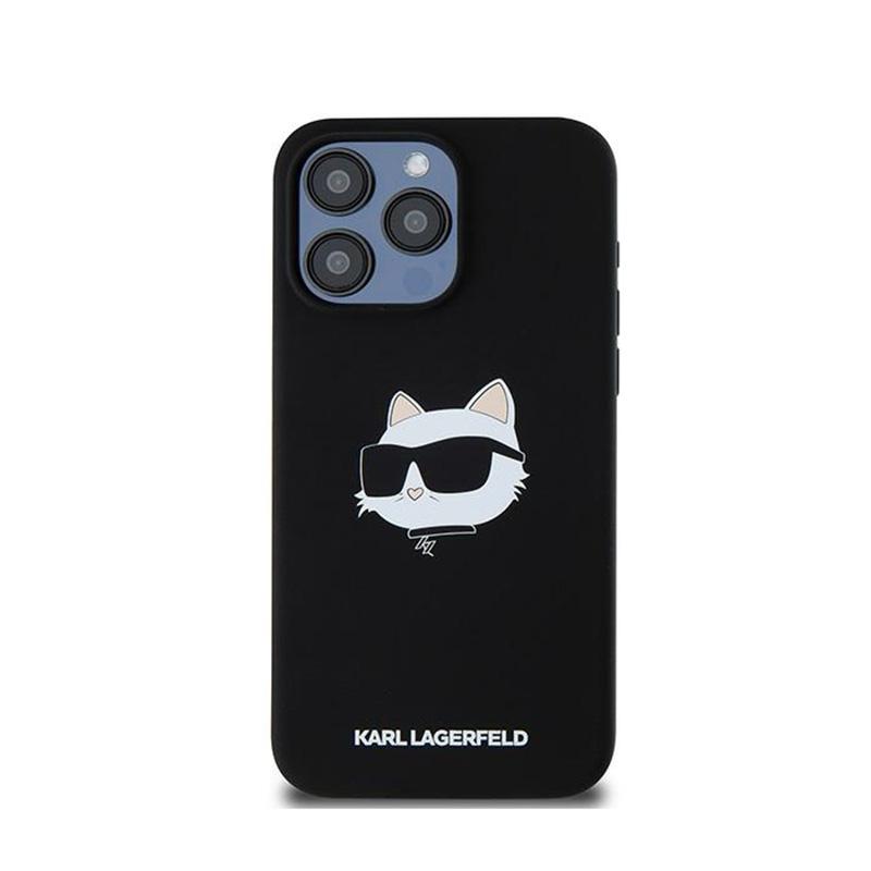 Karl Lagerfeld Silicone Choupette Head Magsafe - Etui Iphone 15 Pro (Czarny)